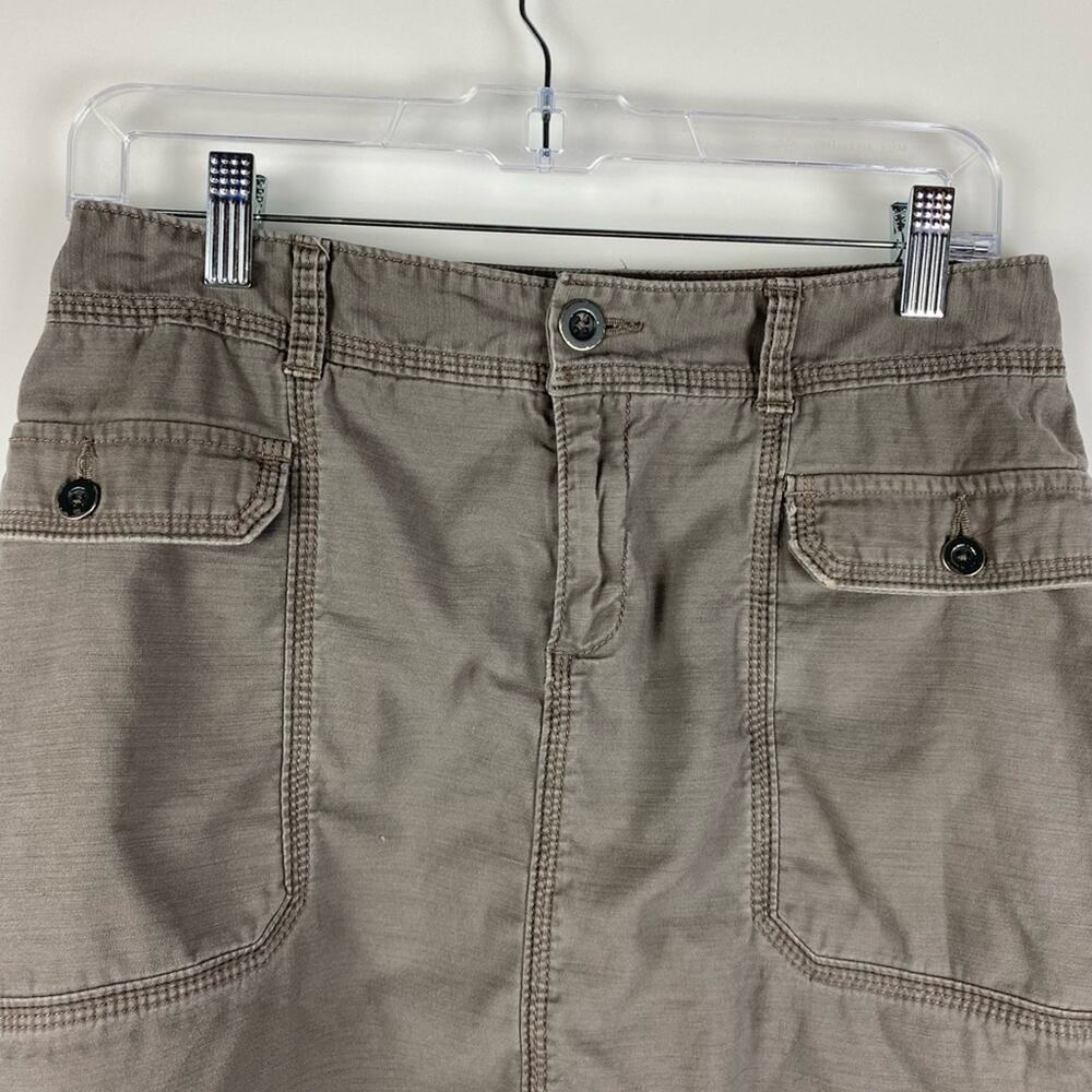 Eddie Bauer Cargo Skirt Mini Brown Womens Size 2 - Picture 4 of 11